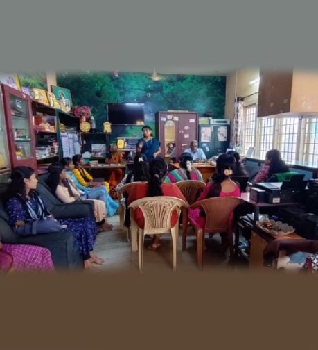 Jansi Giving Orientation to Our New Beneficiaries of Higher Education Support Project